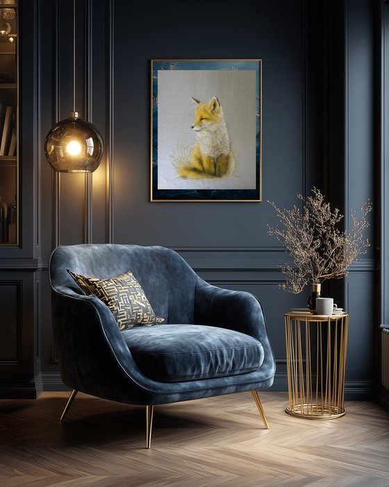 Golden Slumber – Silk Painting