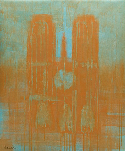 The cathedral n°6 - modern - contemporary painting by Fabienne Monestier