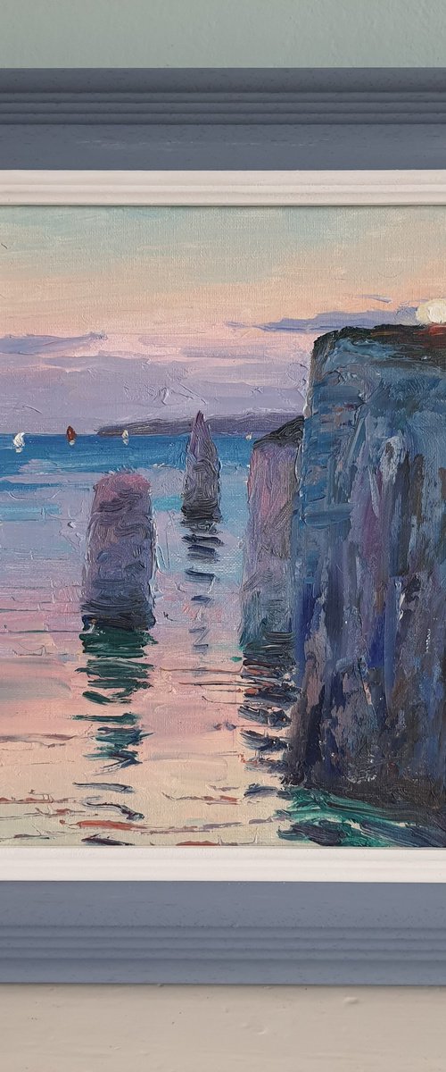 Old Harry Rock Dorset by Roberto Ponte
