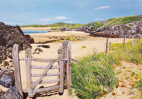 Beach Gate, Ynys Llanddwyn by Adam R Tucker