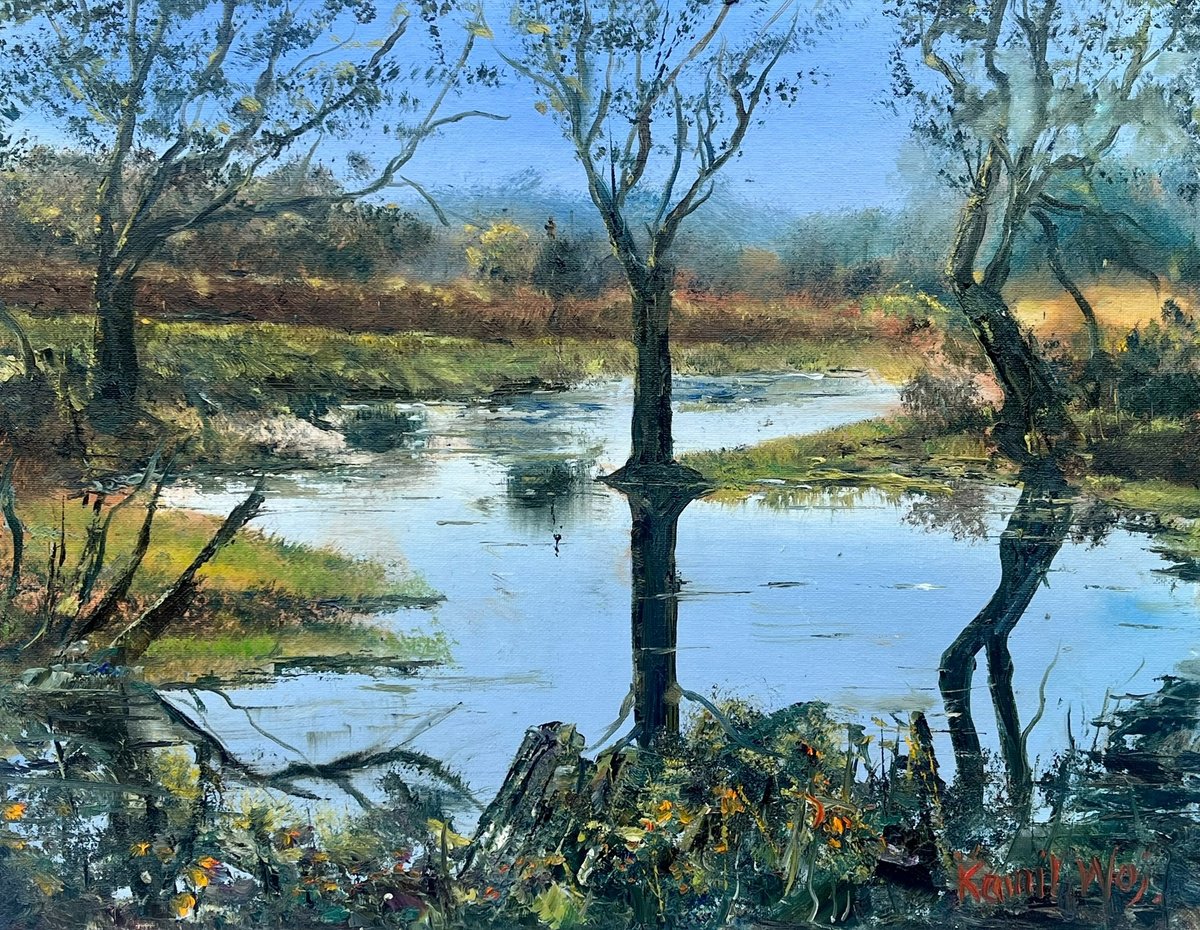 Burley Pond By Kamil Woj, 18 X 14, Artwork For Sale On Artfinder