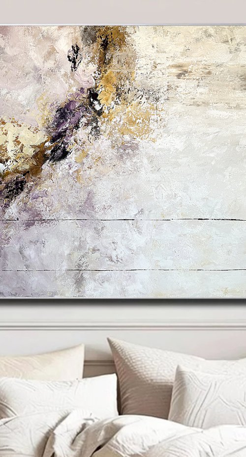 Golden Ochre in Lavender Mist by Tatiana Malinovscaia
