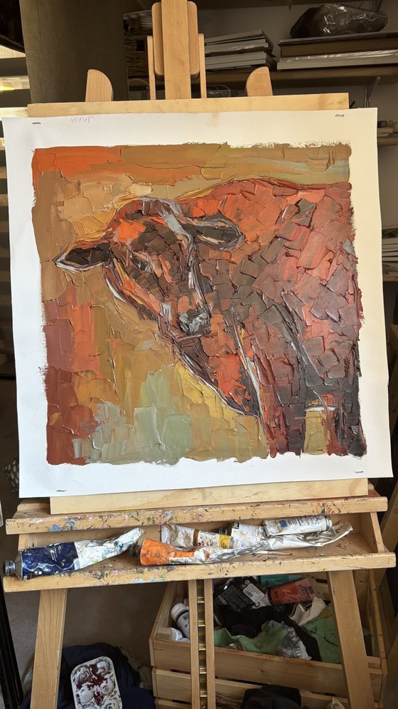 Terracotta cow