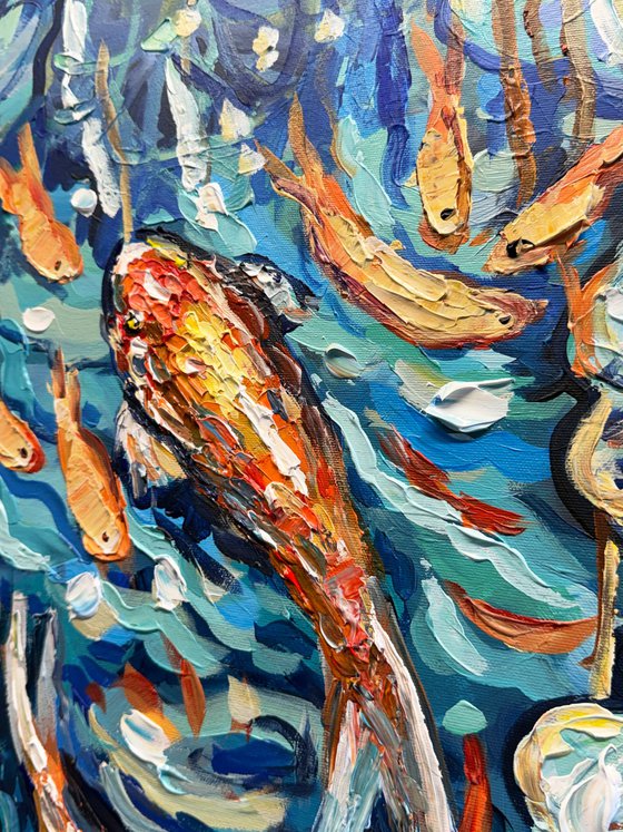 Golden Koi Fish