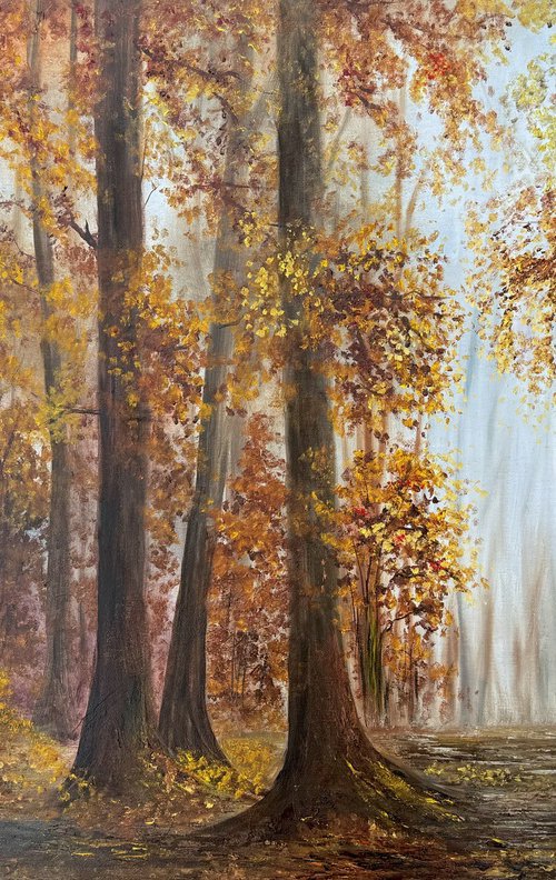 Misty Melody of Autumn Forest by Tanja Frost