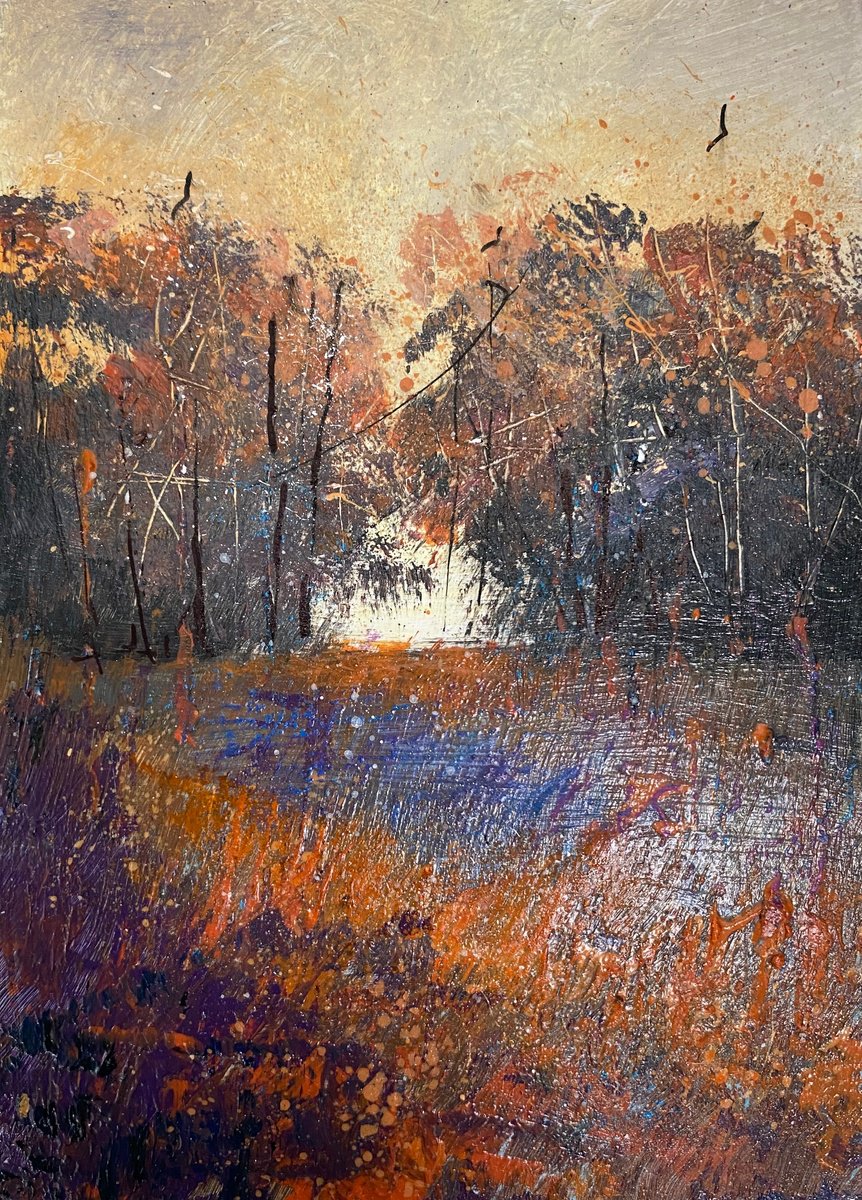 Mellow Tones of Autumn Trees by Teresa Tanner