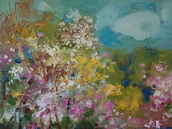 Spring Stream in the Forest