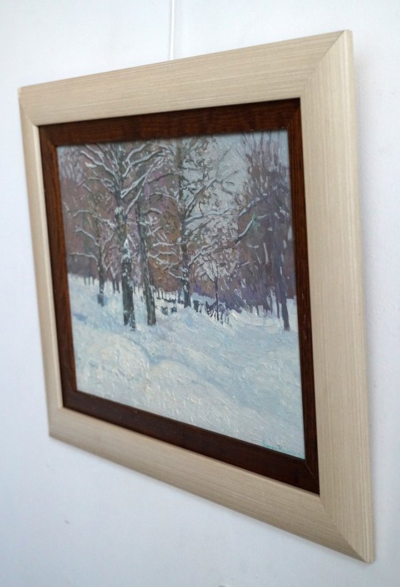 Boulevard in winter