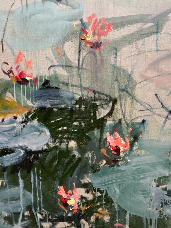 Water lilies.