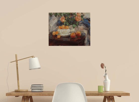 Still Life with apricots