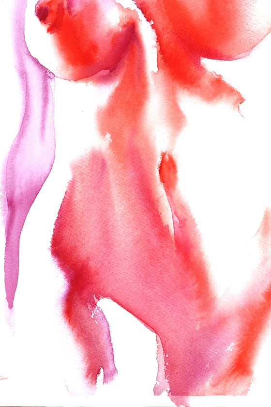 Nude painting "In Fluid Form XVII"