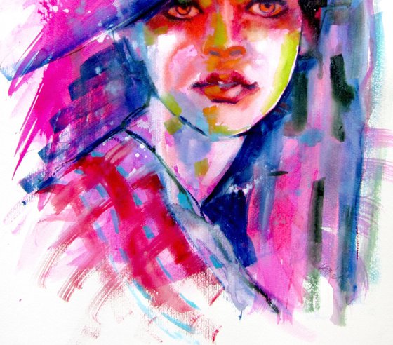 Portrait of a girl with hat II