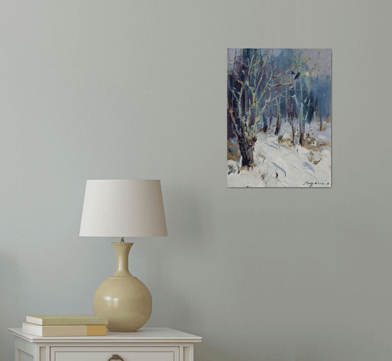 Walk amount the winter garden