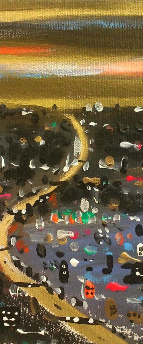 Far away gold city by Maria Luisa  Azzini