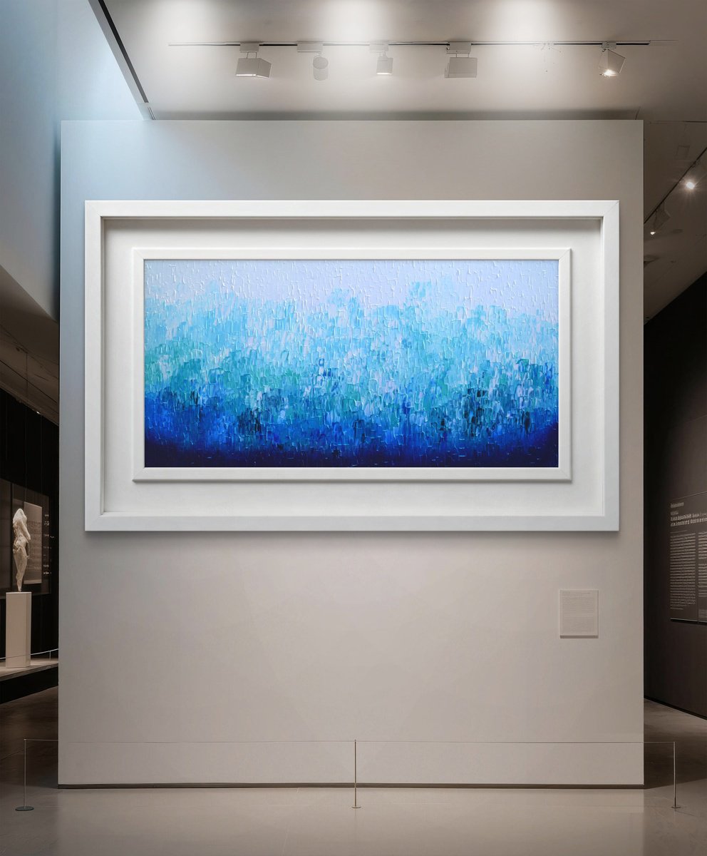 Relief Blue 33 By Soos Tiberiu, 63 X 31, Artwork For Sale On Artfinder