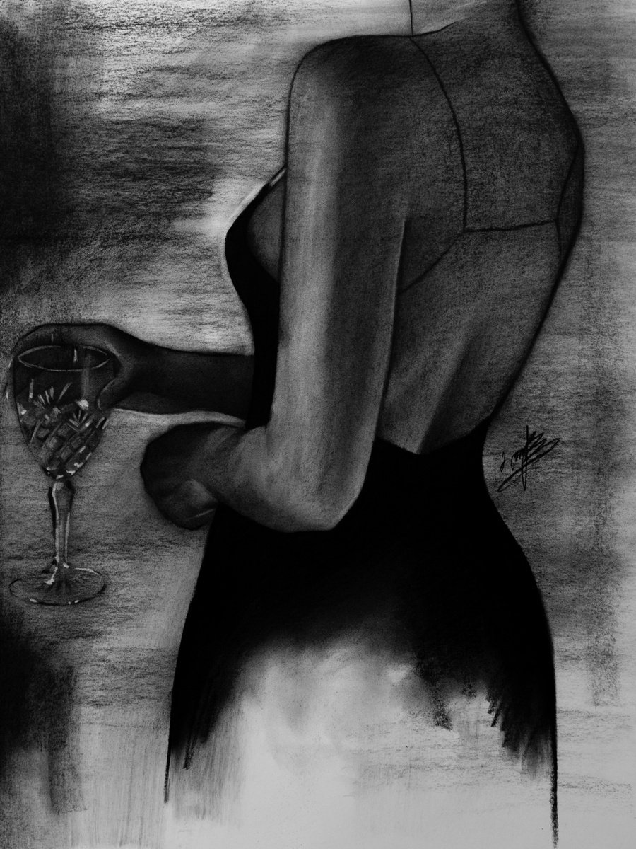 Photorealistic Charcoal Drawing , Untitled By Mariam Darchiashvili, 16 X 20, Artwork For Sale On Artfinder