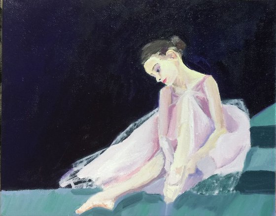 Ballerina 8x10 Oil On Canvas
