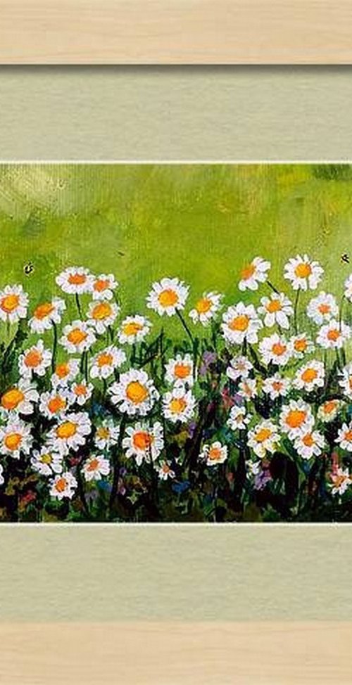 Daisies nodding in the breeze by Asha Shenoy