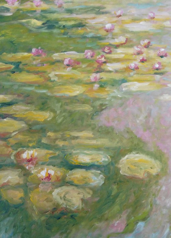 Replica of Monet's water lilies