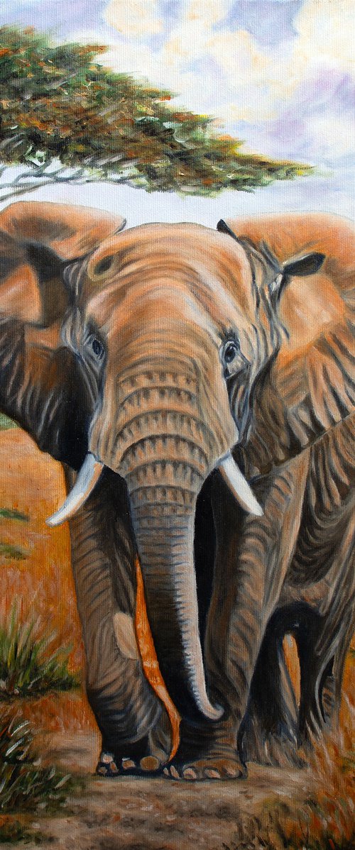 ELEPHANT IN THE WILD by Vera Melnyk