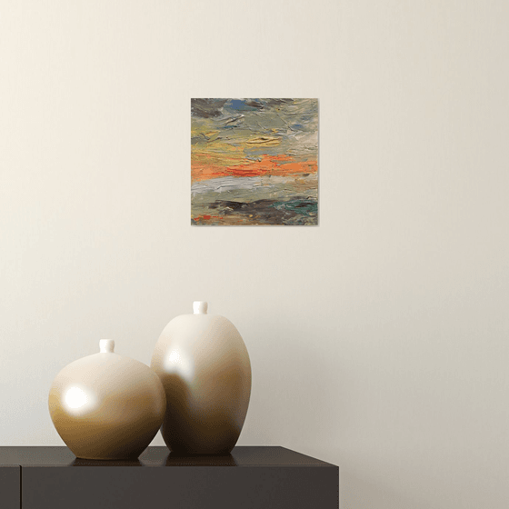 Sunset — contemporary textural landscape
