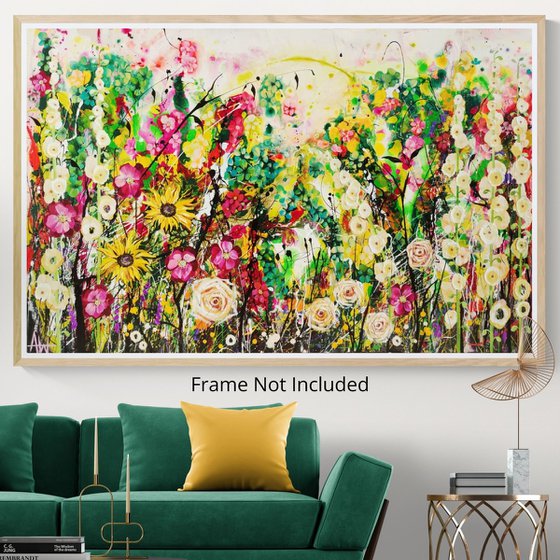 Honeyglow Grove; Abstract Floral Landscape