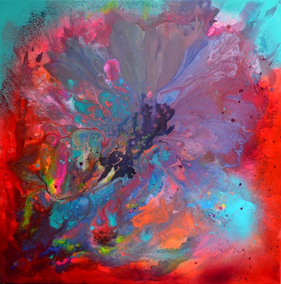 The Last Beauty I - XL Big Painting, Large Abstract - Large Painting - Ready to Hang, Office Hotel and Restaurant Wall Decoration