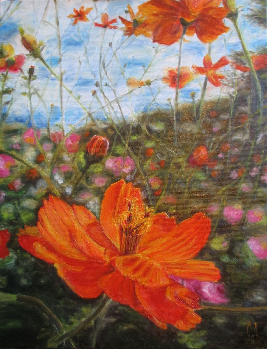 Orange garden by Olga Knezevic