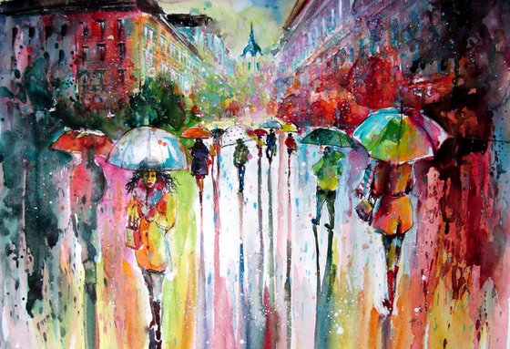 Joyful rainy day II
