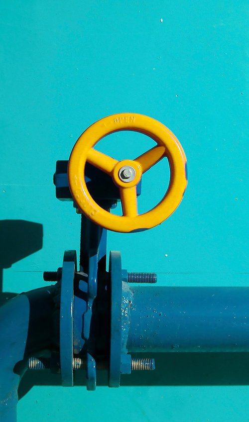 Blue Pipes by Abba Richman