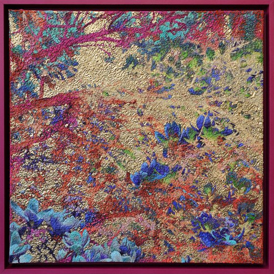Cobalt & Pink Golden Magnolias