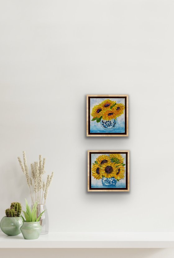 Sunflowers in a vase