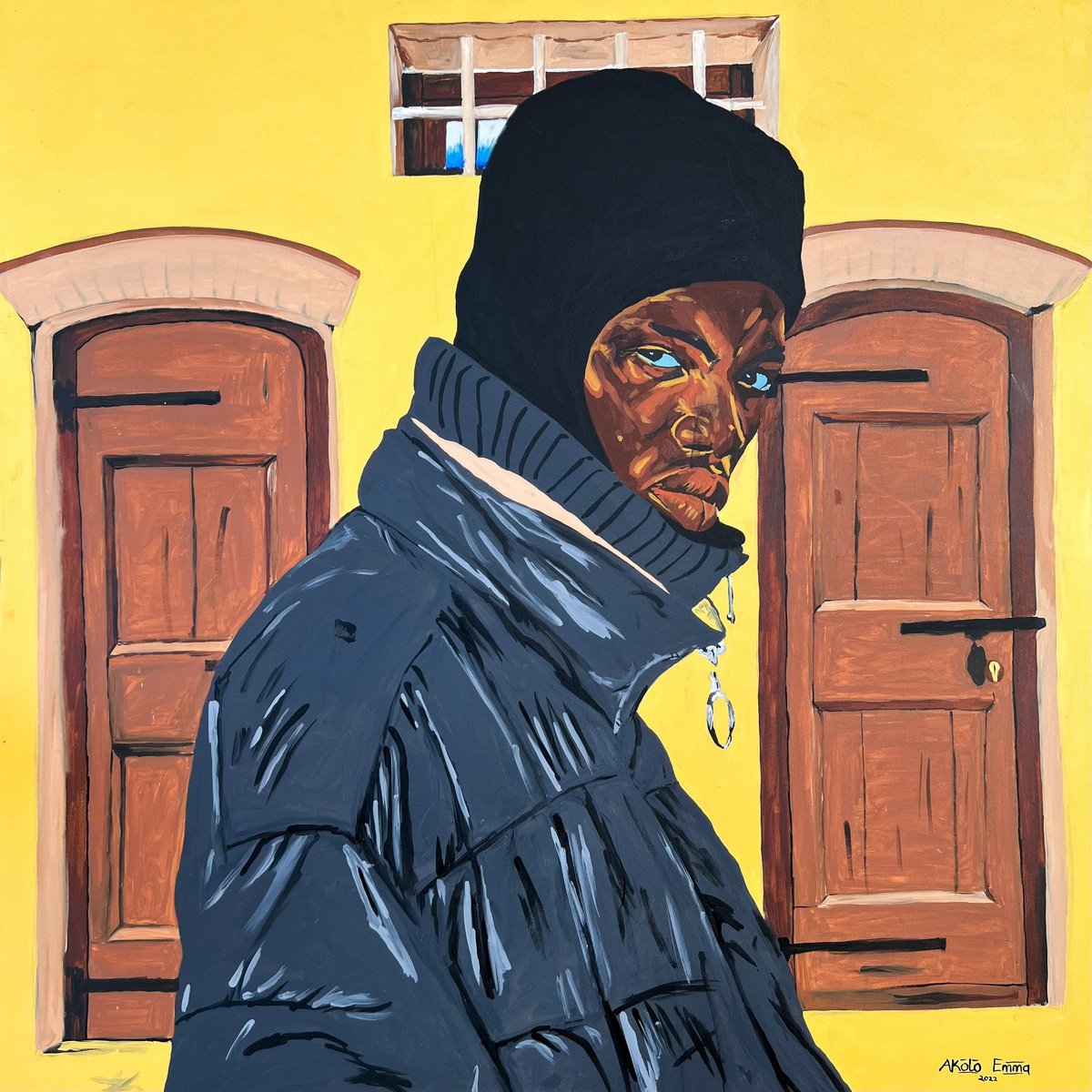 The Shepherd By Emmanuel Akolo, 48 X 48, Artwork For Sale On Artfinder