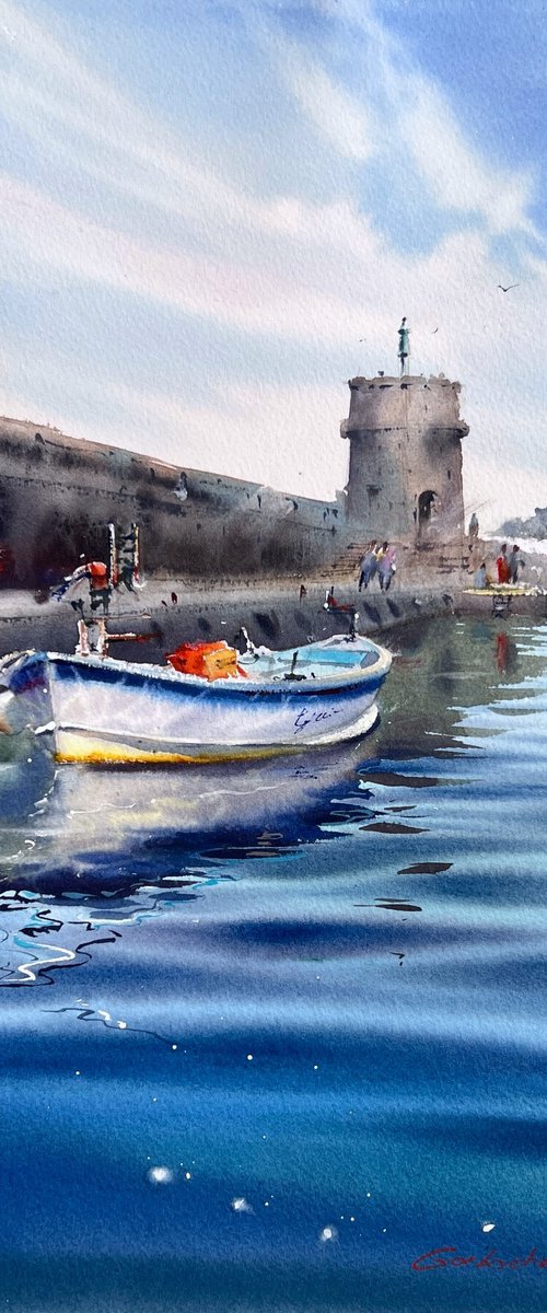 Blue Waters of Liguria by Eugenia Gorbacheva