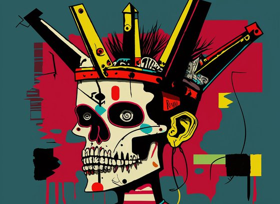 Skull (inspired by Basquiat)