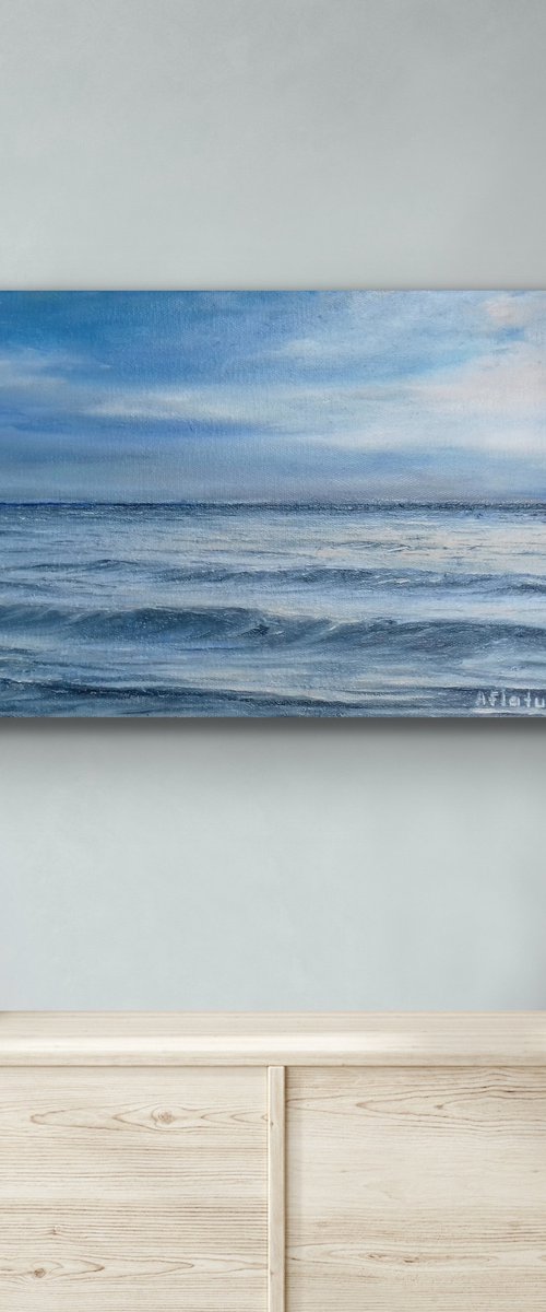 SEASCAPE OF BLUE INFINITY by Aflatun Israilov