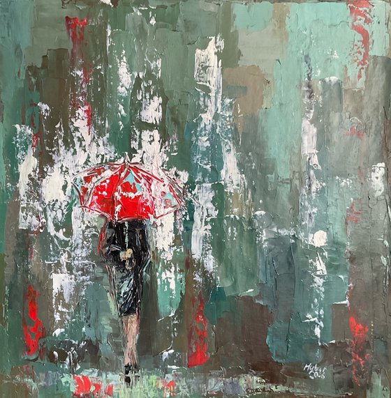 Red umbrella