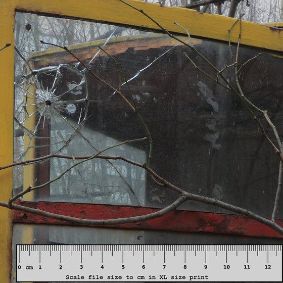 #1. Lonely phone booth in Pripyat town - XL size