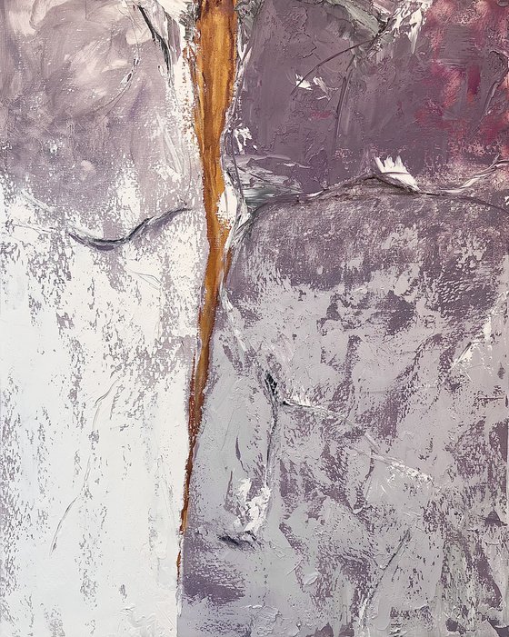 Abstraction lilac purple tones