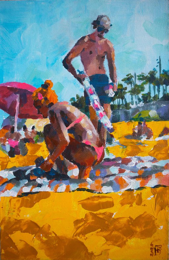 On the beach