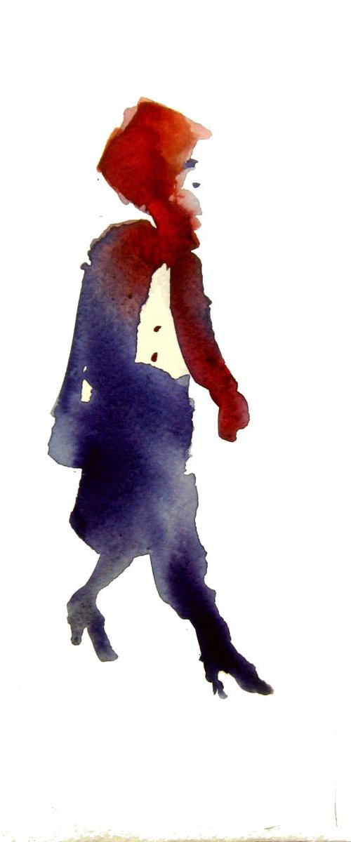 urban woman by Goran Žigolić Watercolors