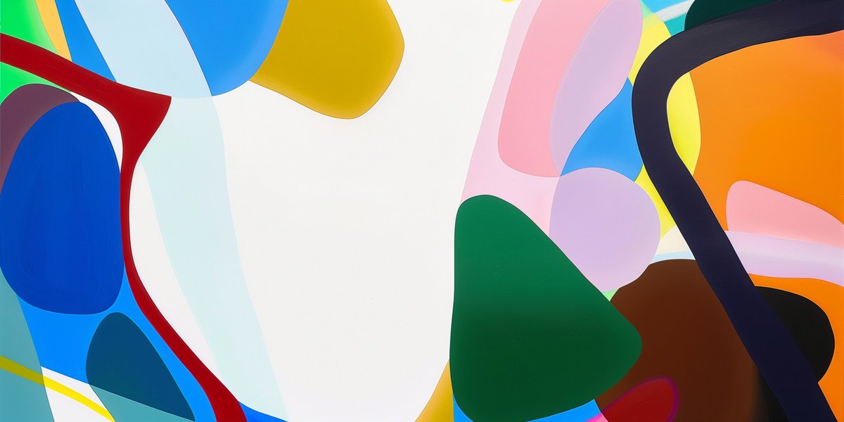 Abstract Acrylic Painting By V+V Kniazievi, 79 X 39", Canned Summer #6, Original Artwork