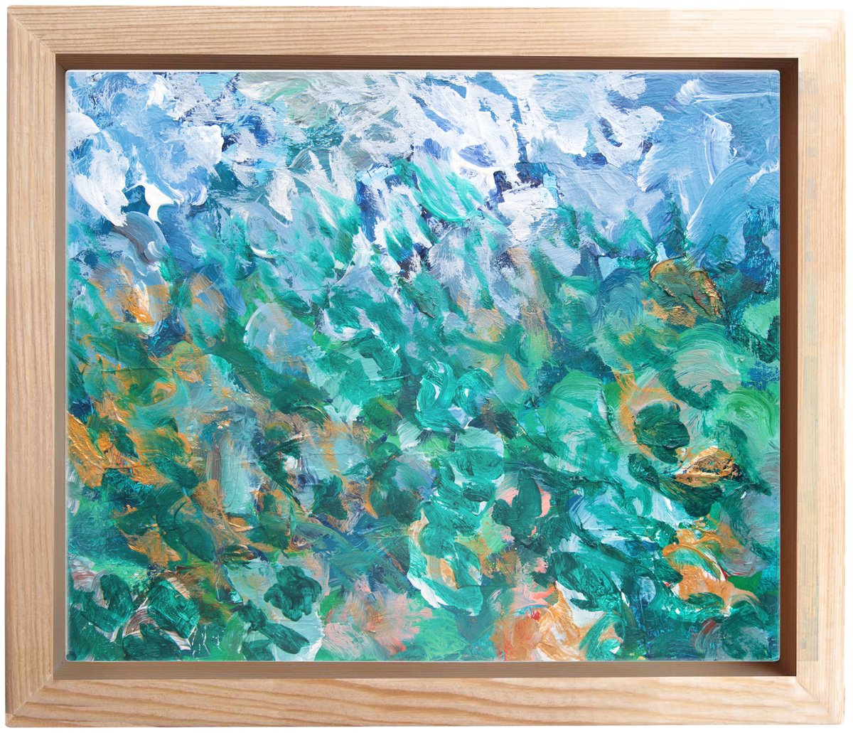 Abstract Botanical Oil Painting By Elizabeth Anne Fox, 21 X 17, Thriving, Original Artwork