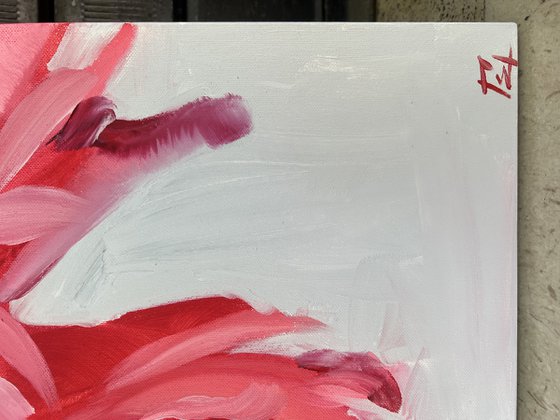 Red peonies