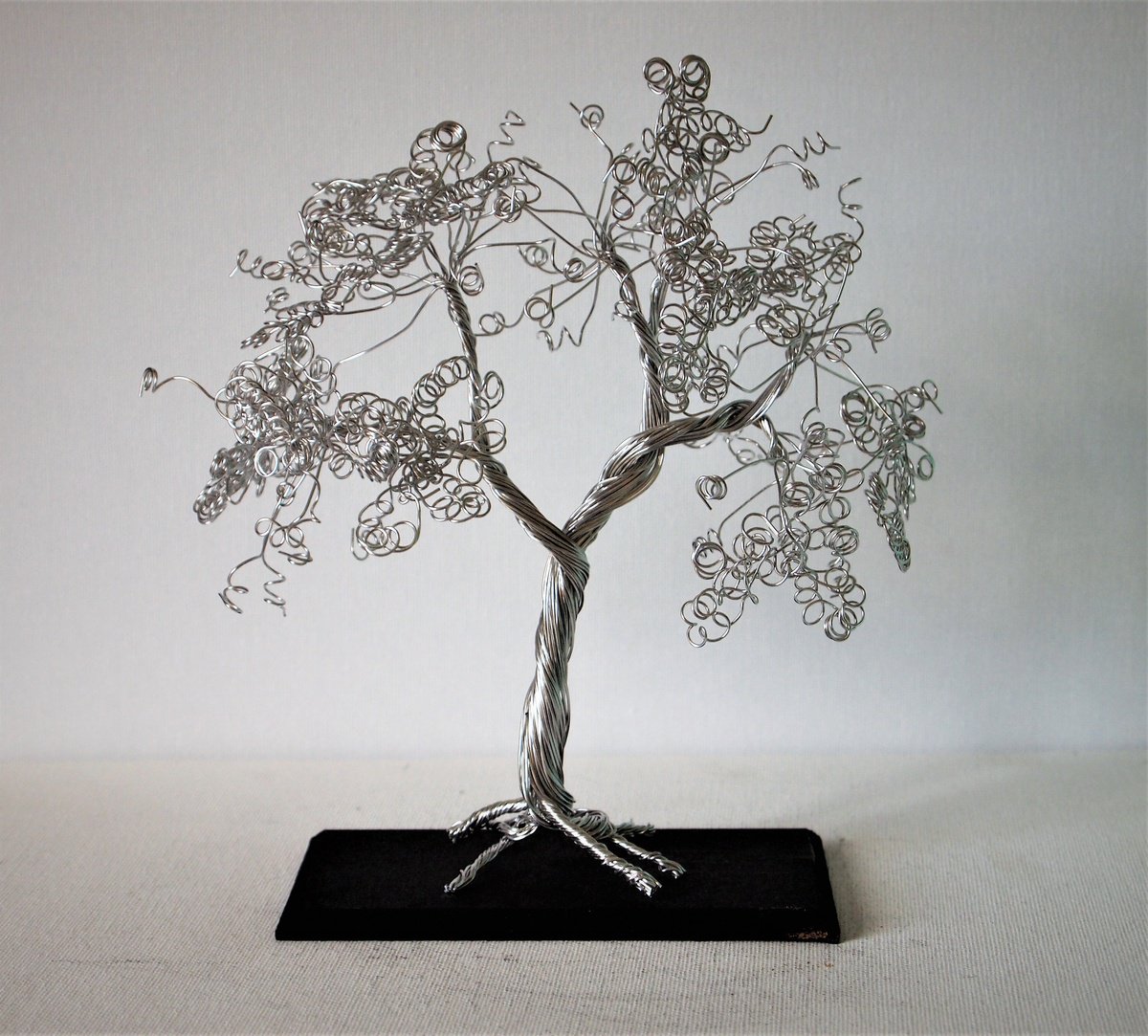 Silver wire tree sculpture, small, delicate 1# by Steph Morgan