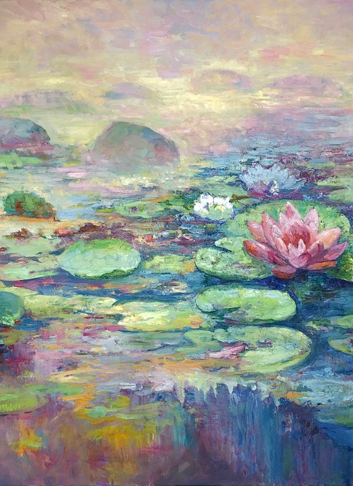 Water lilies. by Viacheslav Zaykin