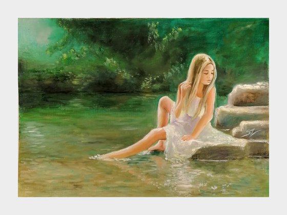 Girl on the river