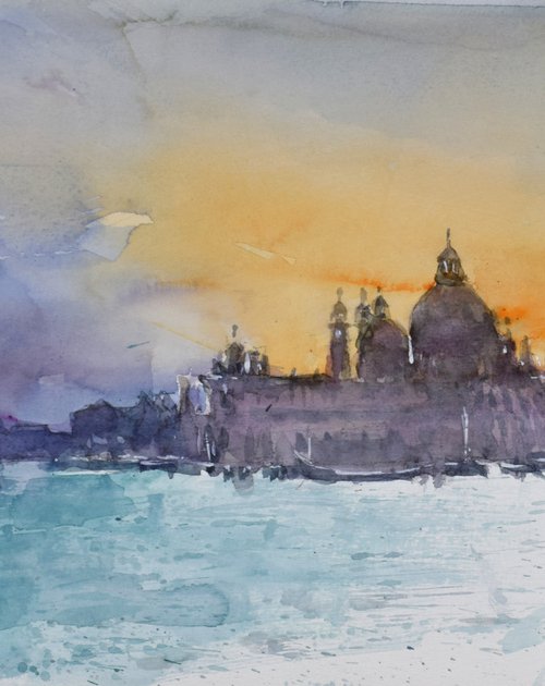 Venice impression 5 by Goran Žigolić Watercolors