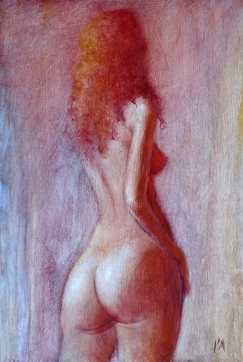 Little nude, back view by Isabel Mahe