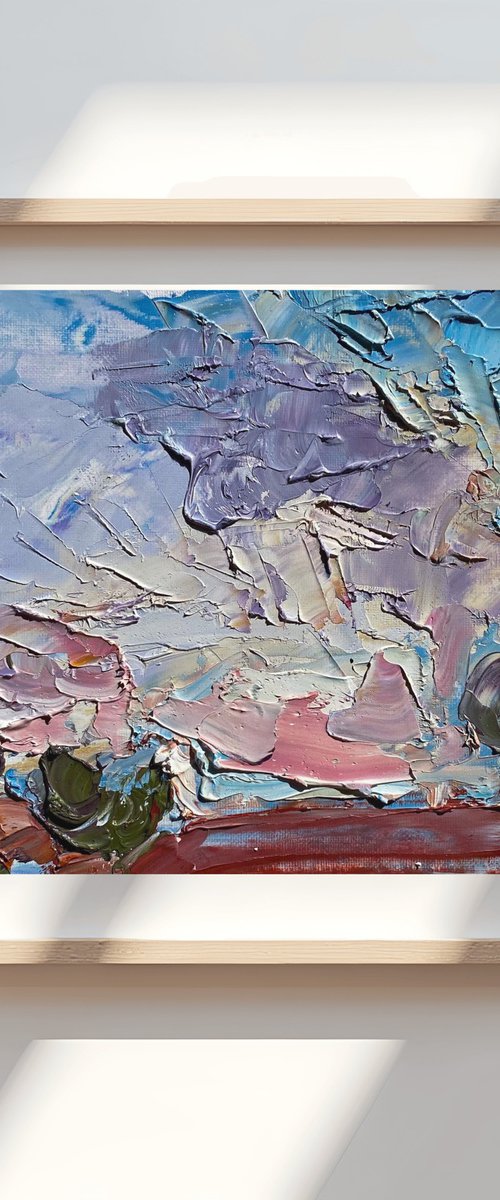 Bali Sunset Plein Air by Mily Art
